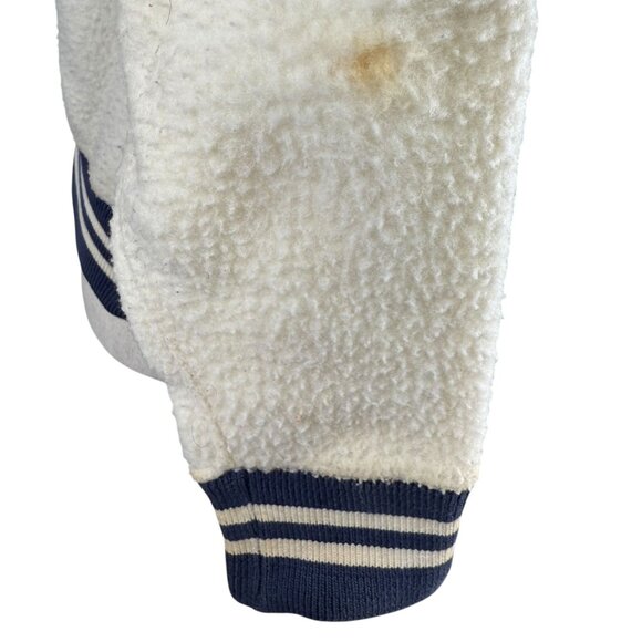 Vintage 1960s Champion Knitwear Mansfield YMCA Varsity Jacket XS White & Navy - Picture 12 of 15